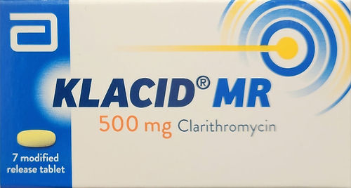 Klacid MR 500mg Clarithromycin 抗生素 一盒