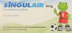 善古寧 SINGULAIR TAB 4MG （montelukast sodium)