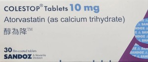 Colestop Tablets 10mg Sandaoz Atorvastatin 副廠Lipitor